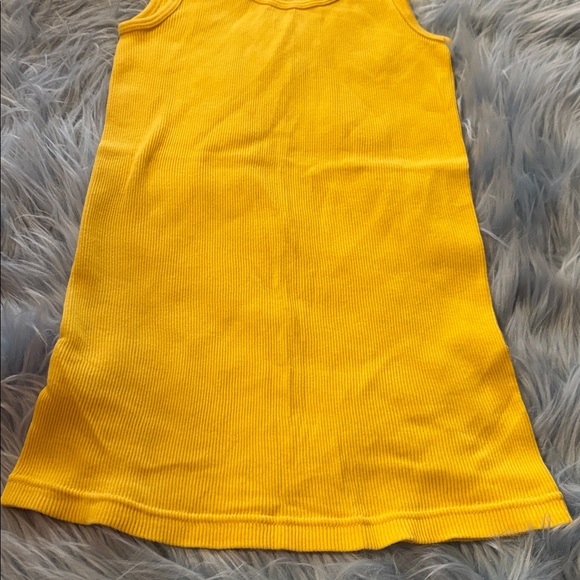 J. Crew Vibrant Yellow Cotton Ribbed Stretch Tank Top sz XS - Picture 3 of 5
